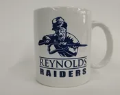 White 10 oz. Reynolds Raiders Mug — Custom Corner Printing