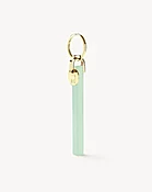 Bar Keychain in Sea Glass - Gold