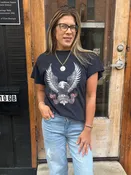 Freedom Side Slit Graphic Tee