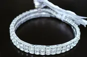 2 Row Rhinestone Wristlet