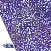 57" Batik Canvas (5oz) - Gardenista Vine - Lilac