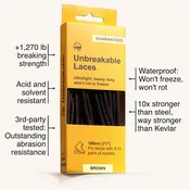 Boot Laces, 71″, Unbreakable High Density Weave / Black