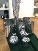 Silver Mercury Bud Vases — Studio B Floral