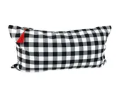 14" x 26" Lumbar Cover in Black Buffalo Check