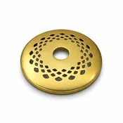 1-1/2" Stamped Brass Vase Cap