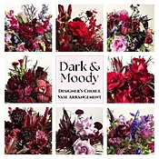 Dark and Moody Designer's Choice  Vase Arrangement