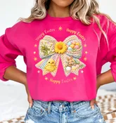 Crochet Effect Bow - DTF Transfer