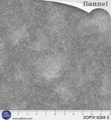 108" Solstice Flannel Serene Swirls Gray