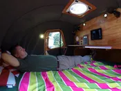 Teardrop Camper Headliner (Thermoplastic Door Hinges)