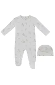 Kipp Baby Toile stone printed footie set