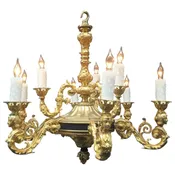 1840s Louis Philippe Style French Gasolier