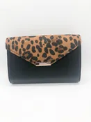 Cheetah and Black Save the Girls Bag