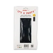 PartyRite Solid Black Foil Fringe Photo Booth Backdrop, 39.3" x 78.7", Wholesale