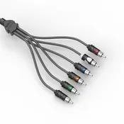 12ft 6 Channel Quad Shielded RCA Cable w/  High Contact RCA Tips