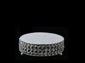 10" Designer Crystal Diamond Cake Stand (1 Pc)