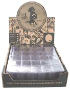 100 Lead Dog 30 Pocket Heavy Duty Binder Pages for 1.5 X 1.5 Coin Flips