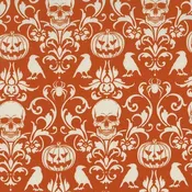 Boo-tiful - Spooky Damask - Orange