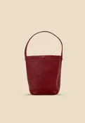 The Chelsea Mini -Ruby Leather Bucket Bag