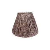 10" Silk Sari Lampshade - Aubergine Floral