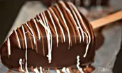 Frozen Dipped Cheesecake Slice