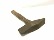 Antique Chipping Hammer, Hand-Peened Head, Vertical &amp; Lateral Edge | ref 22478
