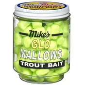 Atlas-Mike's 5030 Regular Glo Garlic Bait, Marshmallow, Trout, Chartreuse Bait, Jar