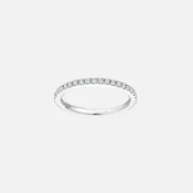 14k White Gold Pavé Diamond Band