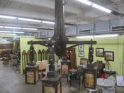 4 Arm Arts and Crafts Wooden Chandelier