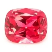 11x9mm Chatham Lab-Created Antique Cushion Cut Padparadscha Orange Sapphire, Weighs 4.91 – 6.14 Ct.