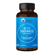 B-12 Sublingual 5,000 mcg, Energy & Nervous System Support, 60 Microlozenges