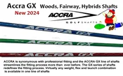 Accra GX 100 Series Blue Driver, Woods, Hybrids (Includes Adaptor Tip &amp; Pure®d for Driver Only)