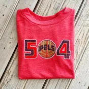 504 Pels Kids Tee-tri red