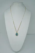 Amanzonite Stone Pendant Necklace