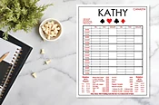 LARGE CANASTA SCORE PAD — a little card company