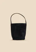 The Chelsea Mini -Midnight Suede Bucket Bag
