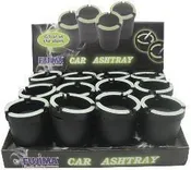 Fujima Glow In The Dark Self-Extinguishing Ashtray | Black | 12ct Display