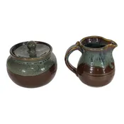 Handmade Ceramic Cream & Sugar Set