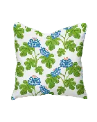 Casia Flowers Pillow - White