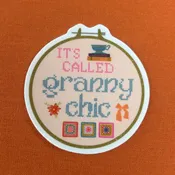 Granny Chic Vinyl Sticker - AddPeace Studio