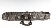 Antique Old Silver Arapatti Indian Tribal Belt