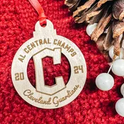 2024 AL Central Champions Ornament | Guardians Christmas Ornament