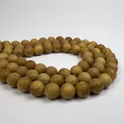 10.5mm Sandalwood Round 15.5in Bead Strand