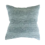 Gratitude Sea Fog Blue Pillow