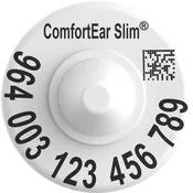 Datamars Global Comfort Ear Slim TE HDX EID Tags in bag of 25