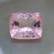 5.91 Ct Cushion Cut Natural Pink Morganite | 13x10.5mm Loose Gemstone