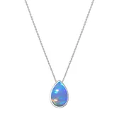 Ethiopian Fire Opal Necklace | Minimalist Droplet Necklace | Fire Opal Pendant