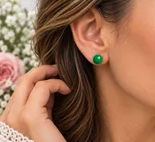 Antiqued Sterling Silver Stud Earrings