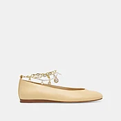 BAIDEN BALLET FLATS WARM NATURAL LEATHER