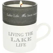 Lake - Stacking Mug and Candle Set 100% Soy Wax Scent: Tranquility