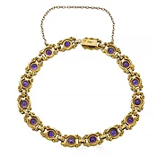 Art Nouveau Amethyst Bracelet — Gray & Davis: Antique & Custom Jewelry
